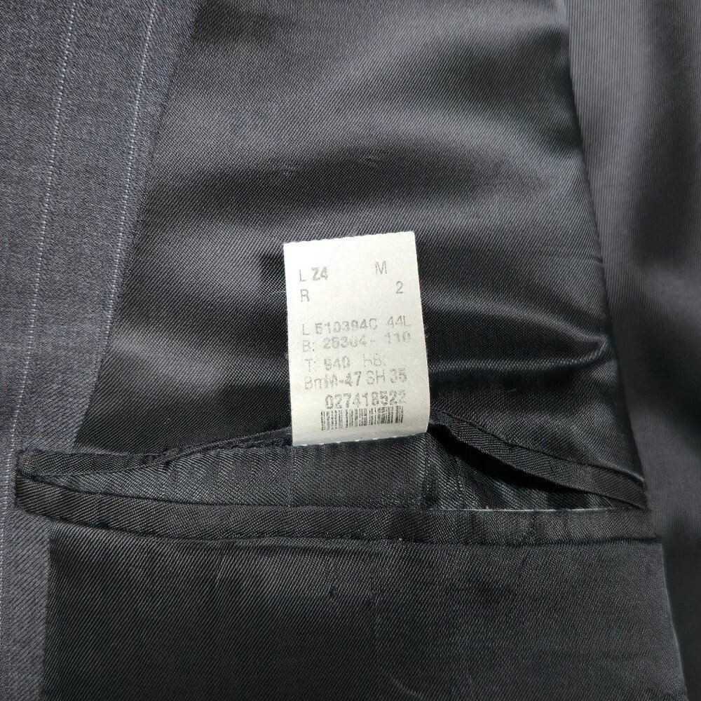 Ralph Lauren Blazer 100% Virgin Wool Pinstripe Made in Canada Size 44L - Picture 7 of 9